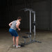 Body-Solid GLM83 Pro Lat Pulldown Low Row Machine Exercise Figure 6