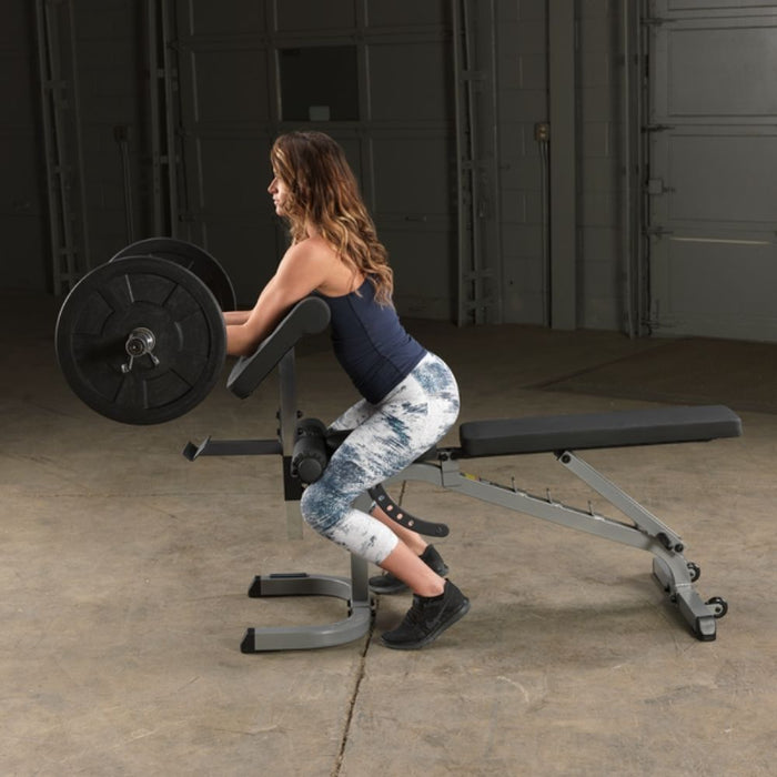 Body-Solid GPCA1 Preacher Curl Station Exercise Figure 3