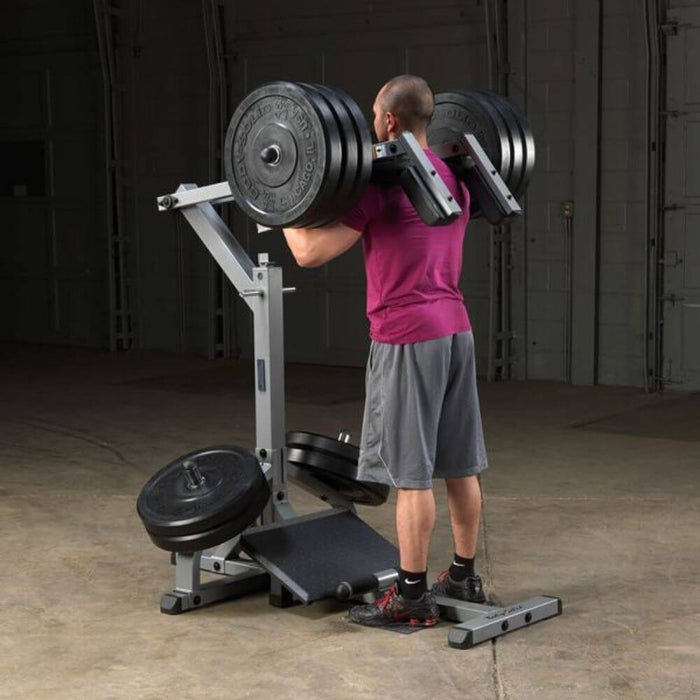 Body-Solid GSCL360 Leverage Squat Calf Machine Standing