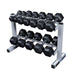 Body-Solid Powerline PDR282X Two Tier Dumbbell Rack With Hex DBs
