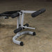 Body-Solid Powerline PLCE165X Leg Extension & Curl Machine Front Side View Close Up