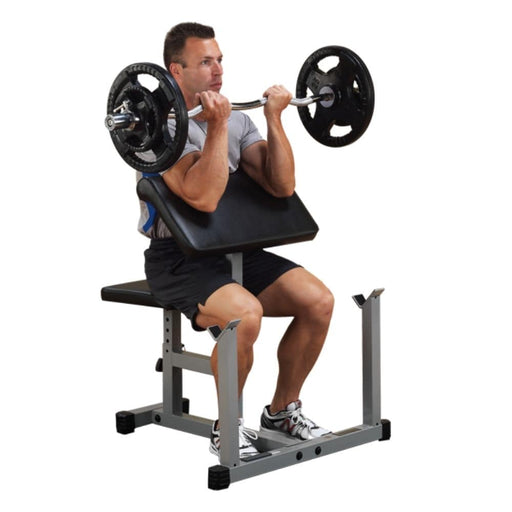 Body-Solid Powerline PPB32X Preacher Curl Bench 3D View With Model