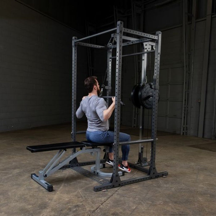 Body-Solid Powerline PPR1000 Power Rack Lat Pull Down