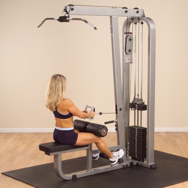 Lat Pull Down Machine Pulldown Low Row Bar Fitness Body Workout Gym –  shopGDLF