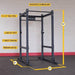 Body-Solid ProClub SPR1000 Commercial Power Rack Features and Dimensions