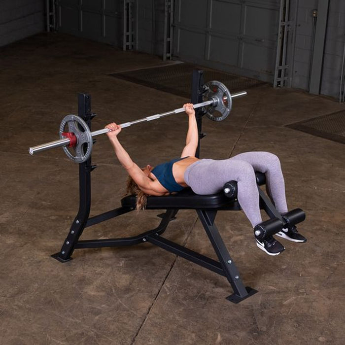 Body-Solid Pro Clubline SODB250 Olympic Decline Bench Exercise Figure 3