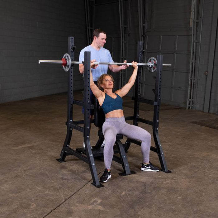 Body-Solid Pro Clubline SOSB250 Shoulder Press Bench With Spotter