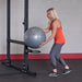 Body-Solid SPR1000BACKP4 Extended Power Rack Gym Package Ball Holder