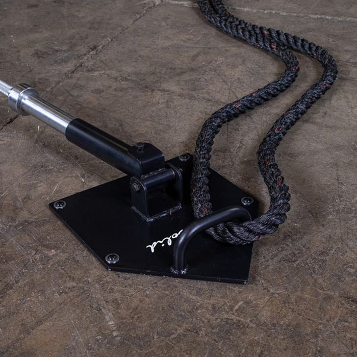 Body-Solid TBR50 Home Plate T-Bar Row Landmine With Rope