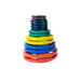 Body-Solid Colored Rubber Grip Plate Set ORCT 255 lbs Set