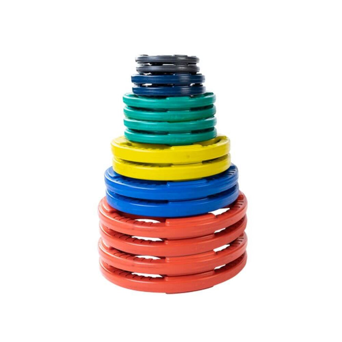 Body-Solid Colored Rubber Grip Plate Set ORCT 355 lbs Set