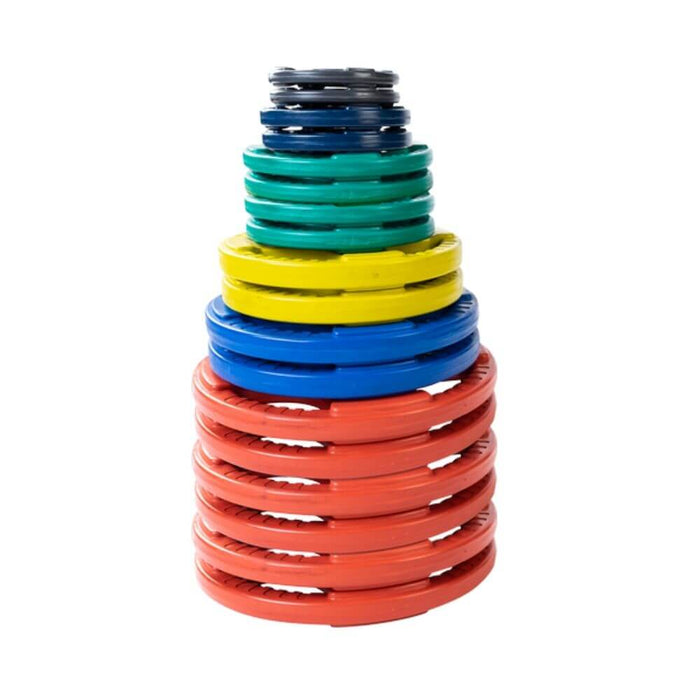 Body-Solid Colored Rubber Grip Plate Set ORCT 455 lbs Set