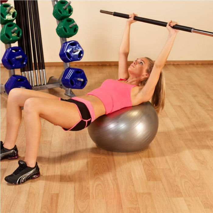 Body-Solid GCRPACK Cardio Weight Set Gym Ball  Lying