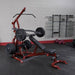 Body-Solid GLGS100P4 Corner Leverage Gym Package Exercise 3D View Facing Right