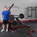 Body-Solid GLGS100P4 Corner Leverage Gym Package Exercise 3D View Standing With Machine
