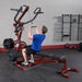 Body-Solid GLGS100P4 Corner Leverage Gym Package Exercise Leaning High Pulley