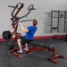 Body-Solid GLGS100P4 Corner Leverage Gym Package Exercise Wide Arms Sitting Bench