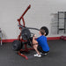 Body-Solid GLGS100P4 Corner Leverage Gym Package Press Sitting