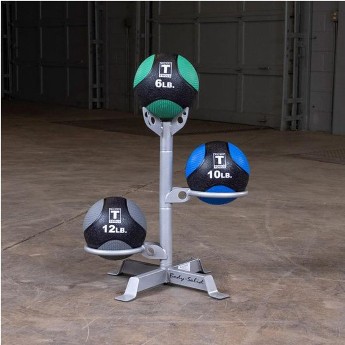 Solid GMR5 Medicine Ball Rack Front View