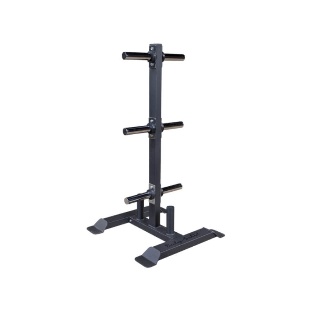 Body-Solid GWT56 Olympic Weight Tree and Bar Holder 3D View