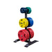 Body-Solid GWT56 Olympic Weight Tree and Bar Holder With Different Plates