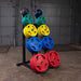 Body-Solid GWT76 Capacity Olympic Weight Tree 5 Tier Colored Plates