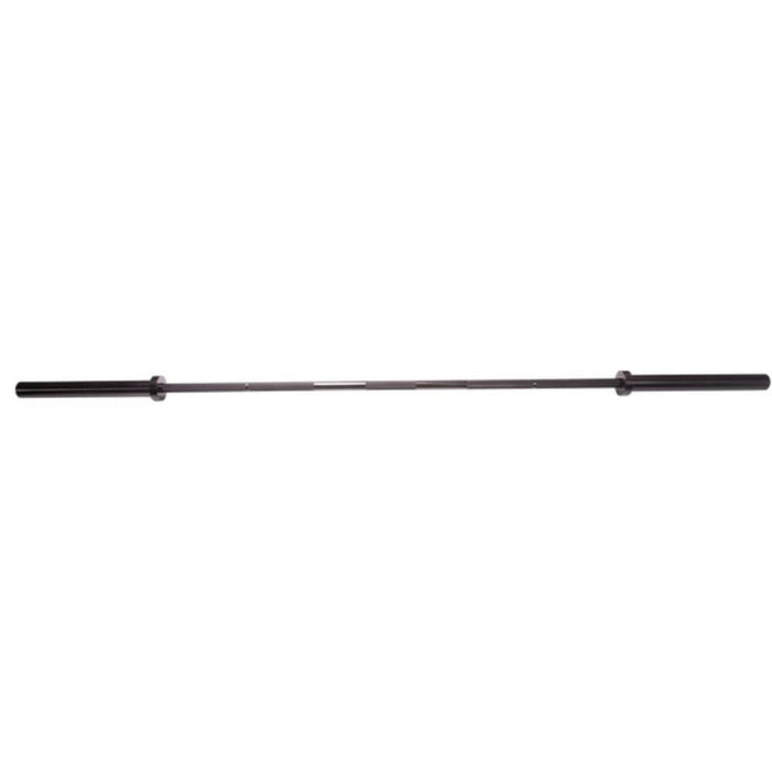 Body-Solid OB864STAR 7' Black 4-Star Olympic Power Bar Front View