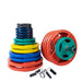 Body-Solid ORC Colored Rubber Grip Plate & Barbell Set 500s