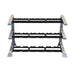 Body-Solid ProClub SDKR1000SD 3 Tier Saddle Dumbbell Rack Front View
