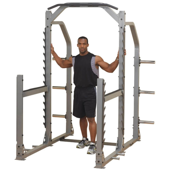 Body-Solid ProClub SMR1000 Multi Squat Rack 3D View With Model