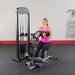 Body-Solid Pro Select GCAB-STK Ab And Back Selectorized Female Sitting