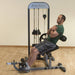 Body-Solid Pro Select GCAB-STK Ab And Back Selectorized Male Cross Arm Side View