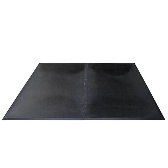 Body-Solid RFHU68 7'-6_ X 6' Rubber Lifting Platform, 3_4_ Thick, Bevel Edge Top Front View