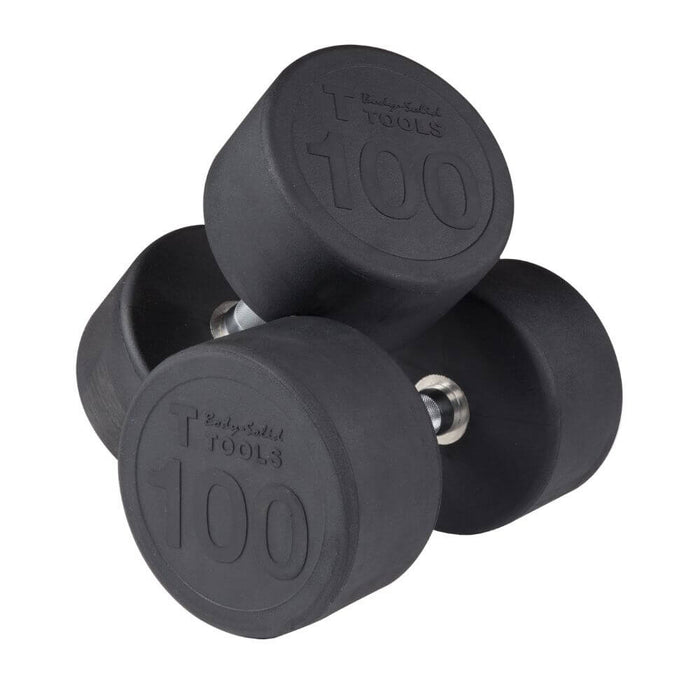 Body-Solid SDP Rubber Round Dumbbells 100 lbs Pair