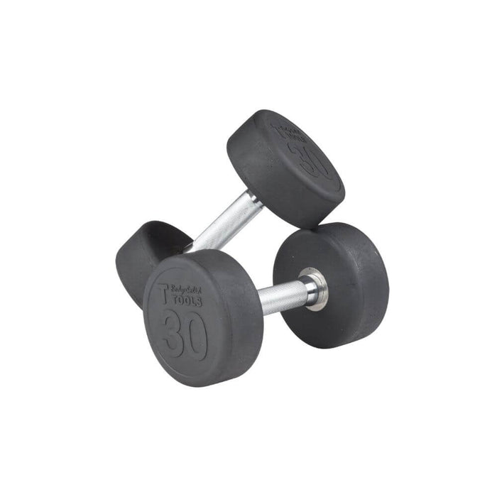 Body-Solid SDP Rubber Round Dumbbells 30 lbs Pair