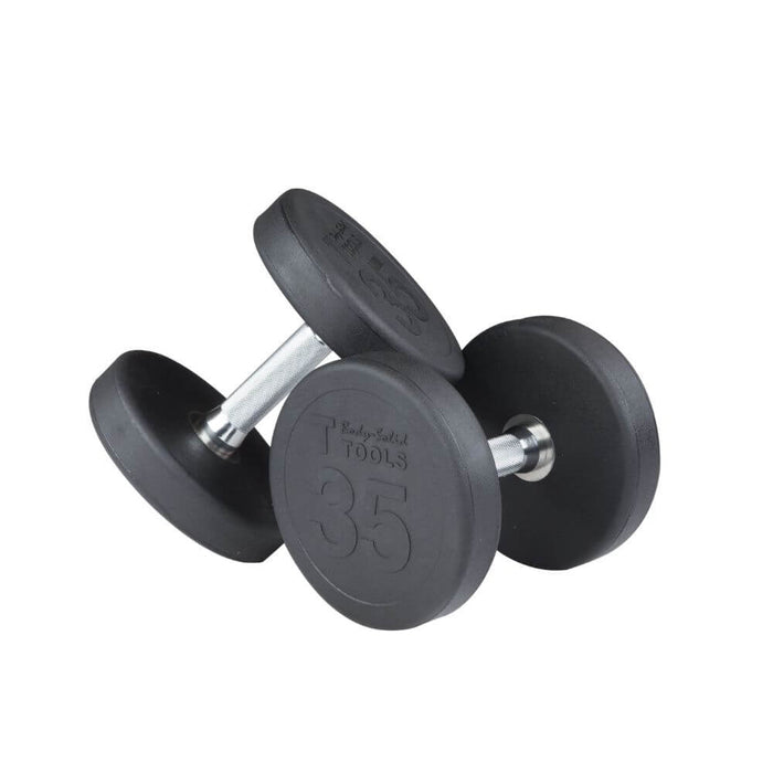 Body-Solid SDP Rubber Round Dumbbells 35 lbs Pair