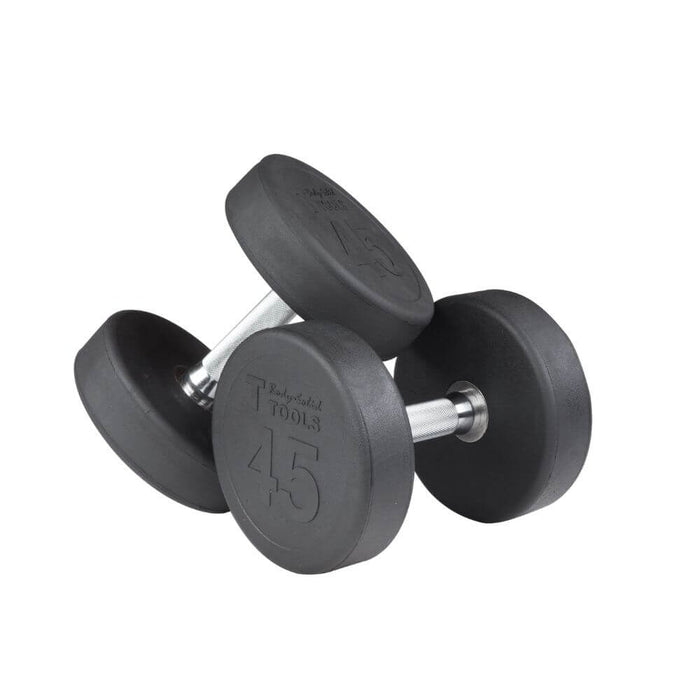 Body-Solid SDP Rubber Round Dumbbells 45 lbs Pair