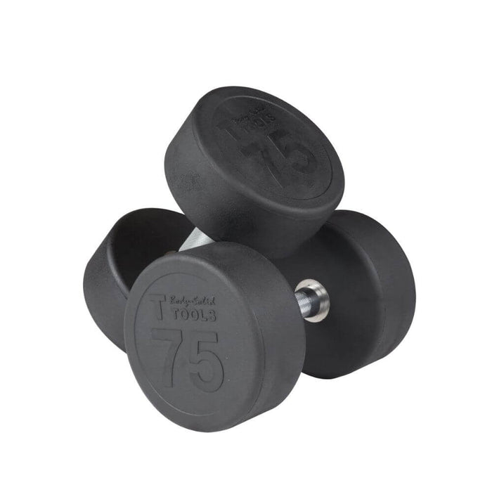 Body-Solid SDP Rubber Round Dumbbells 75 lbs Pair