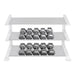 Body-Solid SDS Cast Iron Hex Dumbbell Sets 80-100 lbs With Three Tier Rack