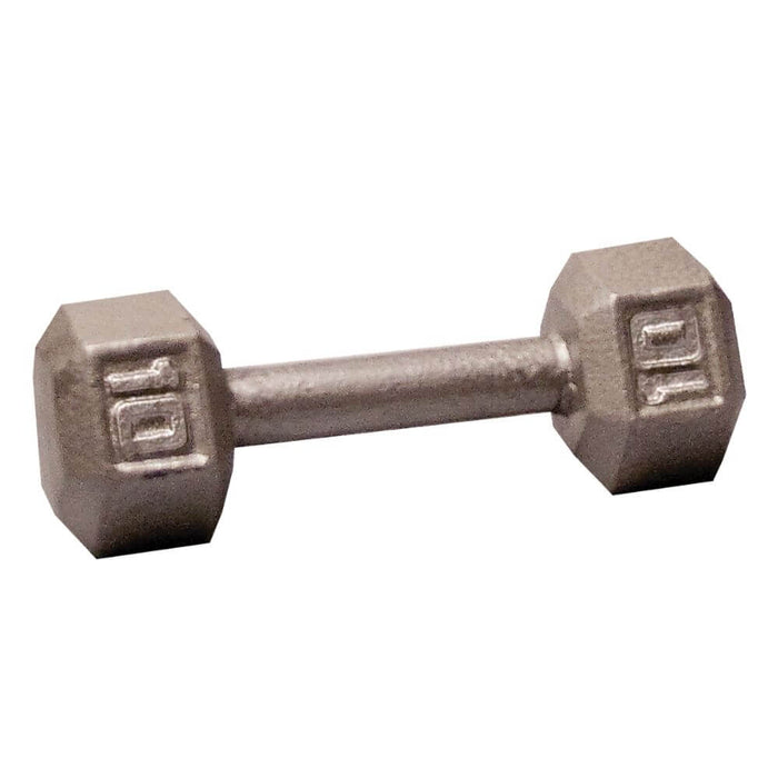 Body-Solid SDX Cast Iron Hex Dumbbells 10 lbs
