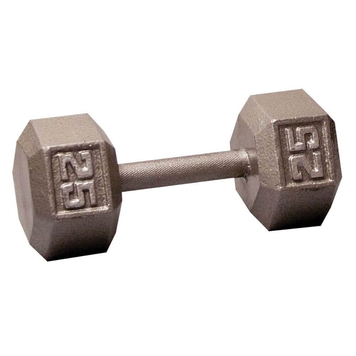 Body-Solid SDX Cast Iron Hex Dumbbells 25 lbs