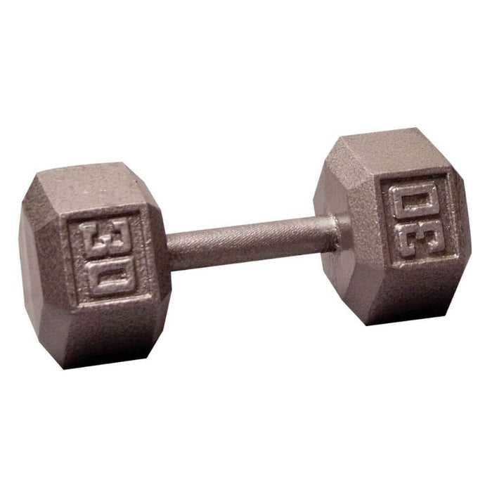 Body-Solid SDX Cast Iron Hex Dumbbells 30 lbs