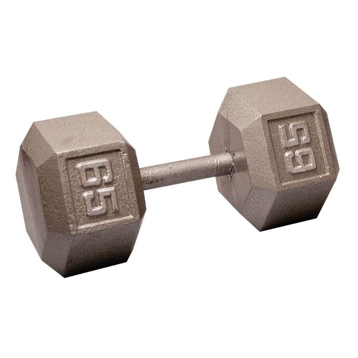 Body-Solid SDX Cast Iron Hex Dumbbells 65 lbs