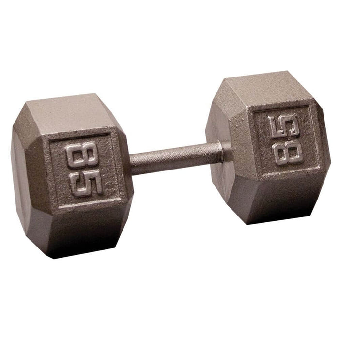 Body-Solid SDX Cast Iron Hex Dumbbells 85 lbs