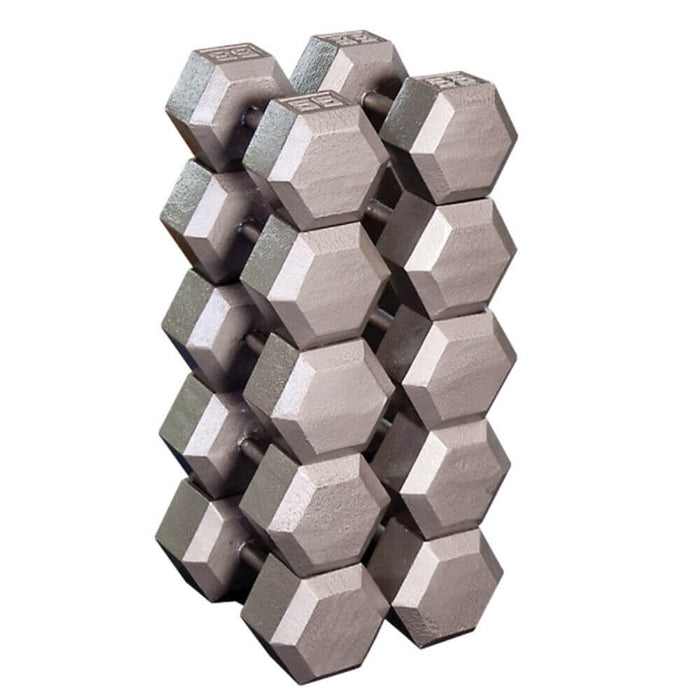 Body-Solid SDX Cast Iron Hex Dumbbells Family