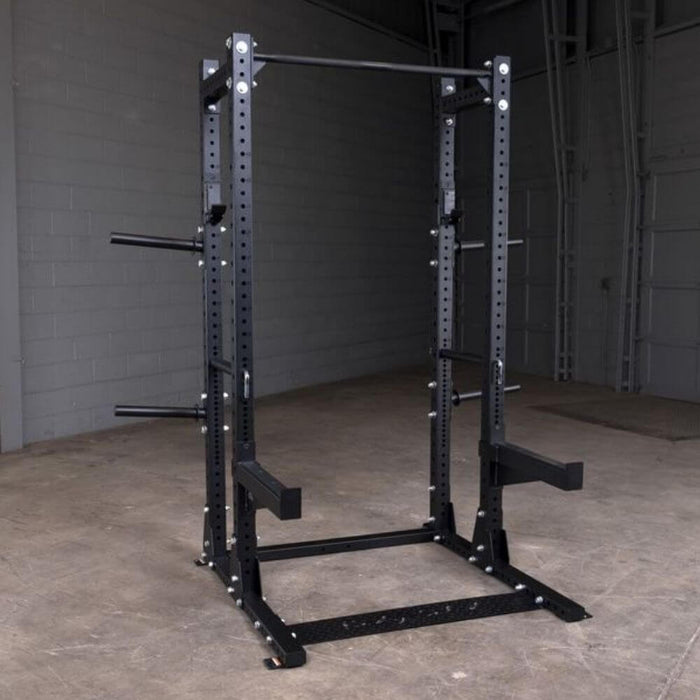 Body-Solid SPR500BACK Extended Commercial Half Rack Front Side View