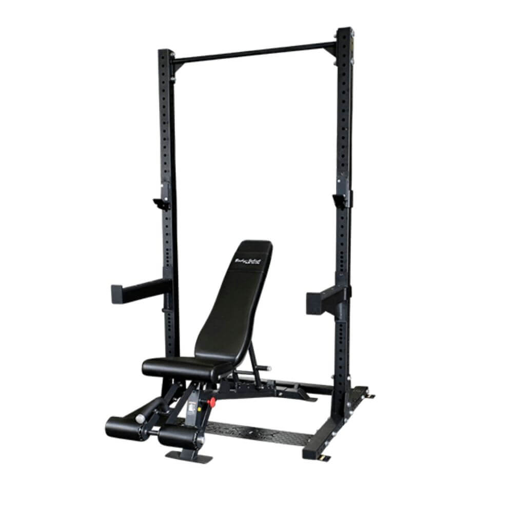 Half rack top and bench