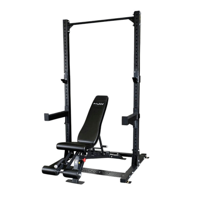 Body-Solid SPR500P2 Commercial Half Rack with ProClub FID Bench 3D View