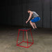 Body-Solid Tools BSTPBS Plyo Box Sets Leg Elevated Jumping Over Back Side View