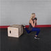 Body-Solid Tools BSTWPBOX 3-in-1 Wooden Plyo Box Weighted Lunges